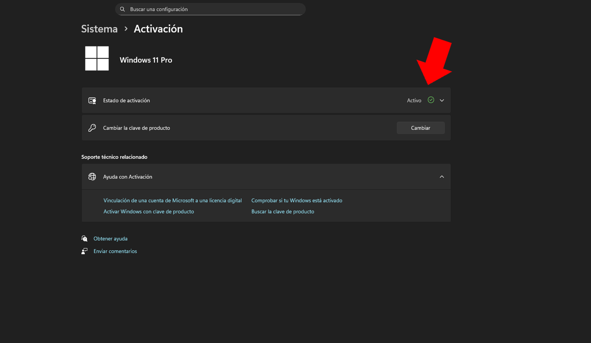 Paso 5: Windows 11 activado correctamente